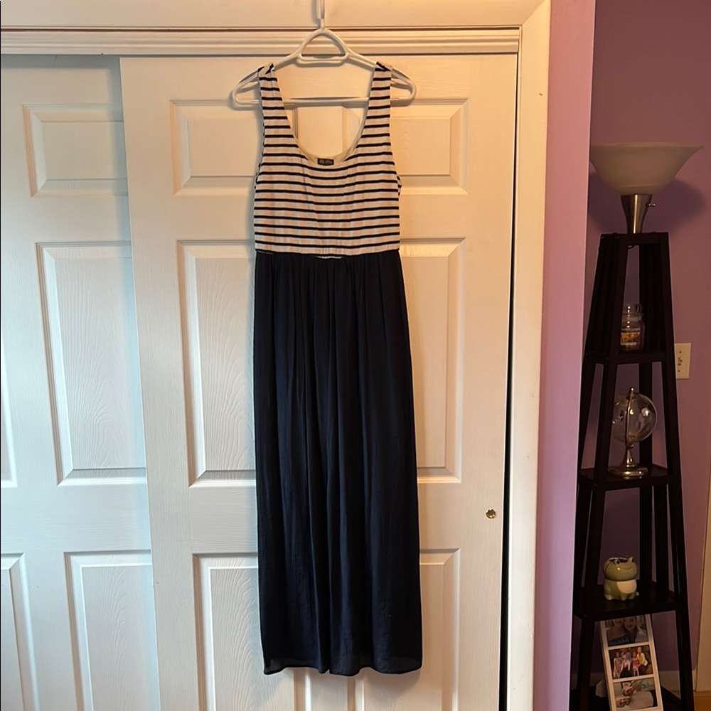 Striped Navy Lily Rose XL Women’s Dress